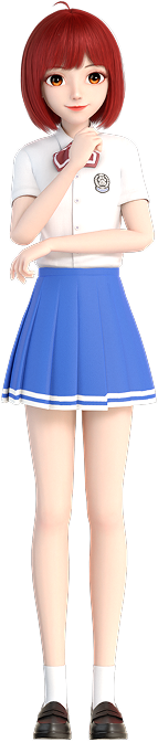 Du Xiaoxiao in the school uniform
